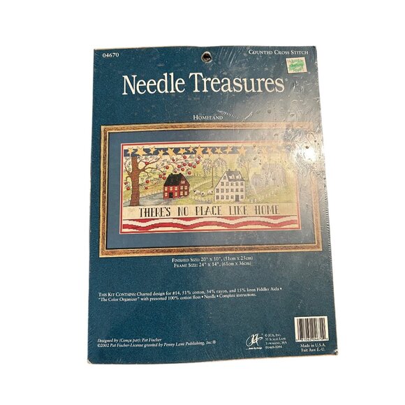 Needle Treasures Other - Needle Treasures Homeland Counted Cross Stitch Kit No Place Like Home Vintage Cr